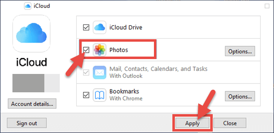download all icloud photos to windows 10 pc